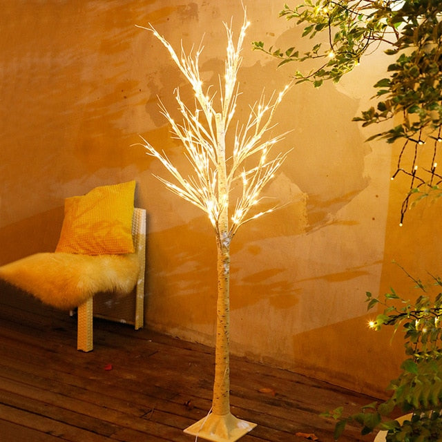 90cm / 35.5inch Height  Birch Tree LED Light 60LEDs Landscape Night Light for Home Party Wedding Holiday Christmas USB D20