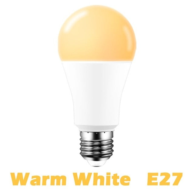 15W WiFi Smart Light Bulb B22 E27 LED RGB Lamp Work with Alexa/Google Home 85-265V RGB+White Dimmable Timer Function Magic Bulb