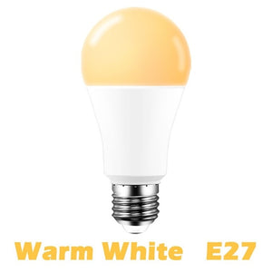 15W WiFi Smart Light Bulb B22 E27 LED RGB Lamp Work with Alexa/Google Home 85-265V RGB+White Dimmable Timer Function Magic Bulb