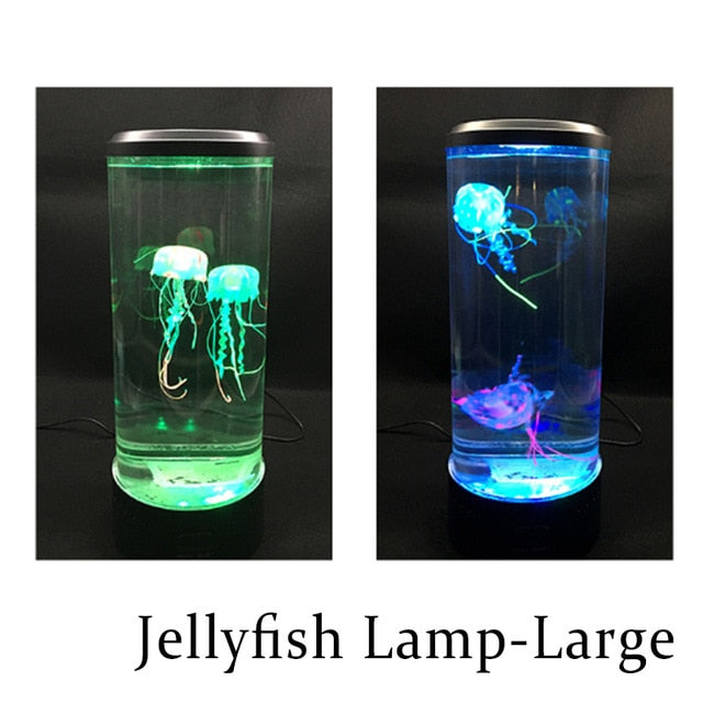 Drop Colorful Jellyfish Tank Aquarium Style LED Lamp Luminaria lamp Lava Lamp Led Night Light