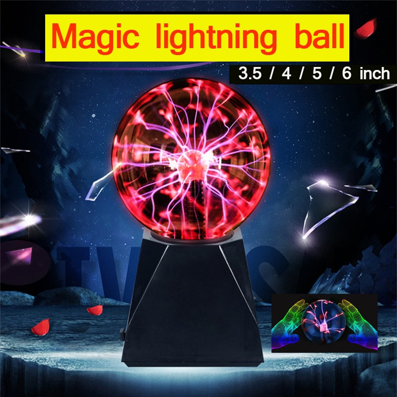 New Magic Crystal Plasma Ball Touch Lamp 220V LED Night Table Light Child Nightlight Birthday Christmas Kids Decor Gift Lighting